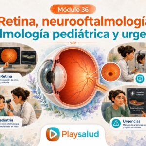 Retina, neurooftalmología, oftalmología pediátrica y urgencias